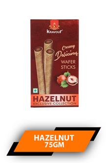 Kravour Wafer Rolls Hazelnut 75gm